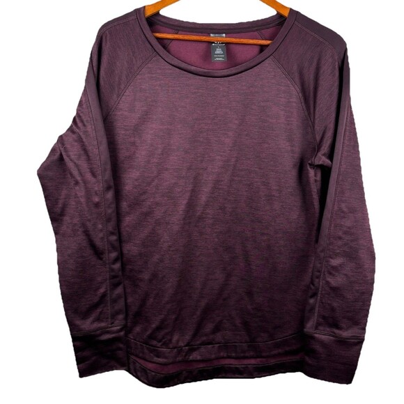 C9 By Champion Activewear Top Women's Large Long Sleeve Purple Swirl Thumb - Picture 2 of 9